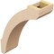 Ekena Millwork 5-inch W x 14-inch D x 18-inch H Lafayette Rough Cedar Woodgrain TimberThane Knee Brace, Primed BRCUR05X14X18LFTRCPR - alternate 5